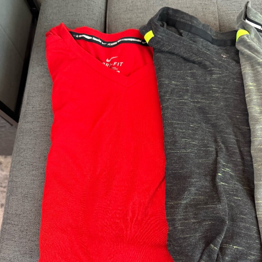 Bundle of Men's Nike Dri-Fit Workout VNeck TShirts